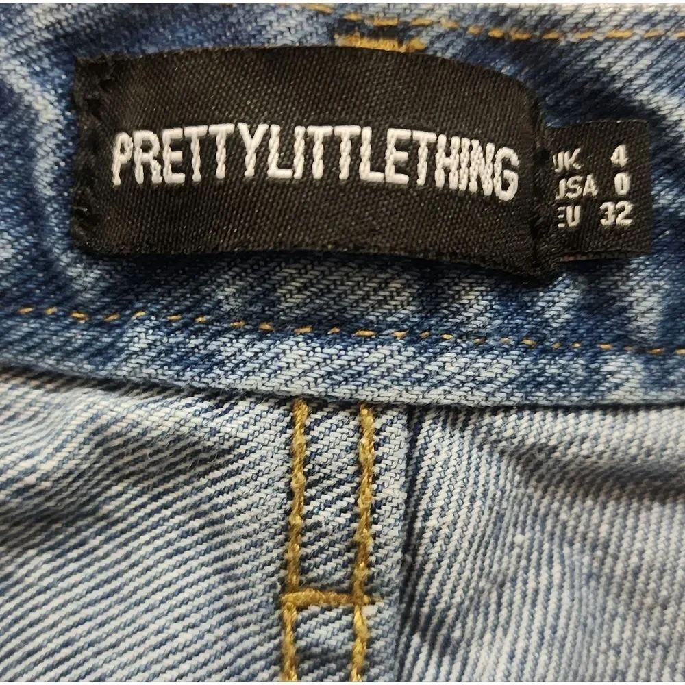 Pretty Little Thing High Waist Straight Leg Jeans